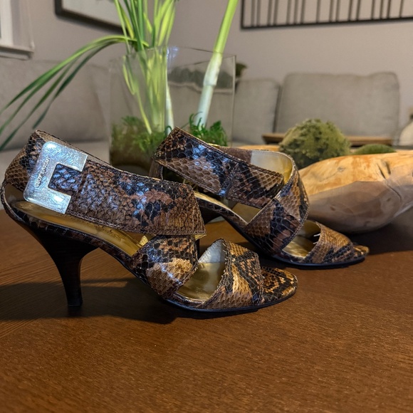 Michael Kors Shoes - Michael Kors Snake Skin Dress Sandal